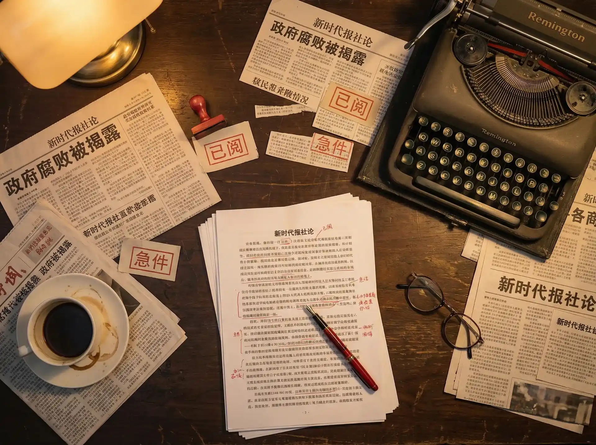 51官网 - 报社编辑部工作场景